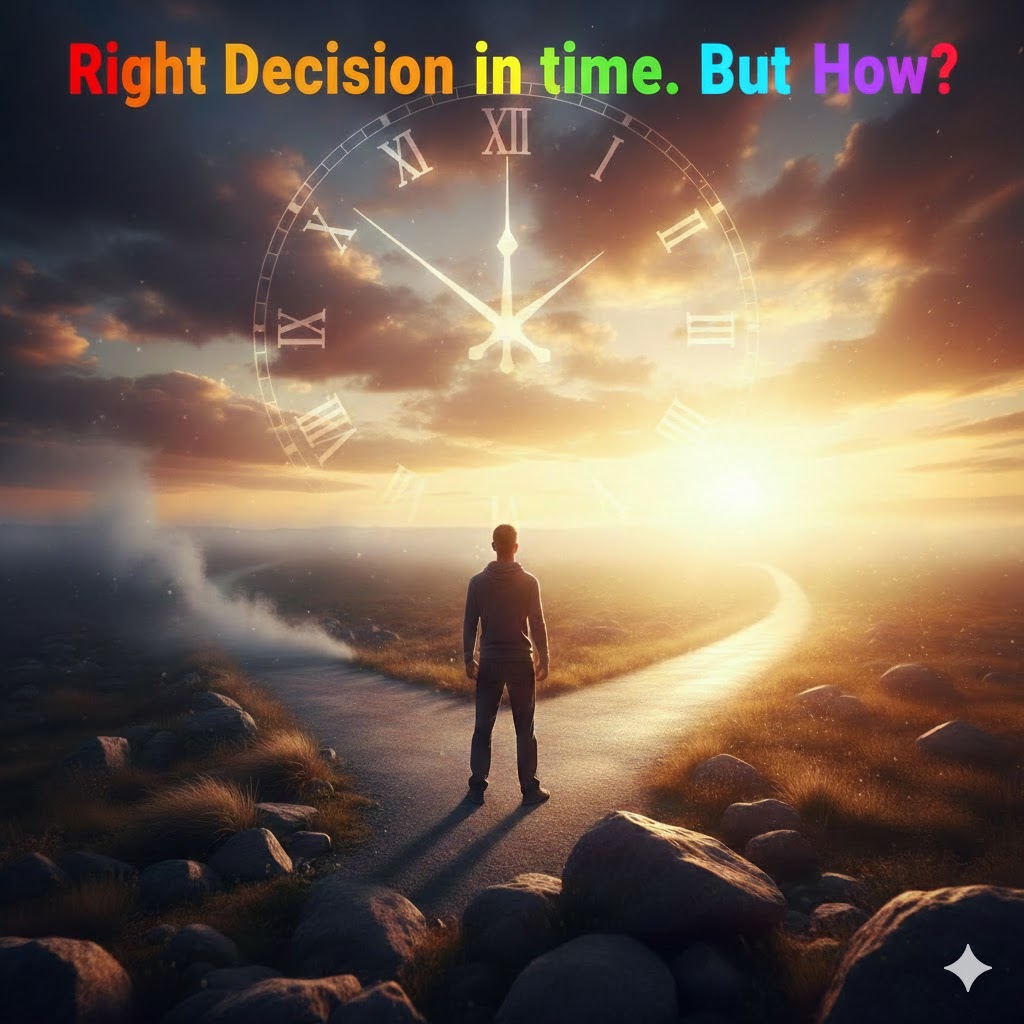 Right decision in time. But how?