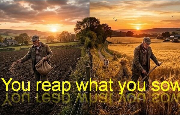 You reap what you sow